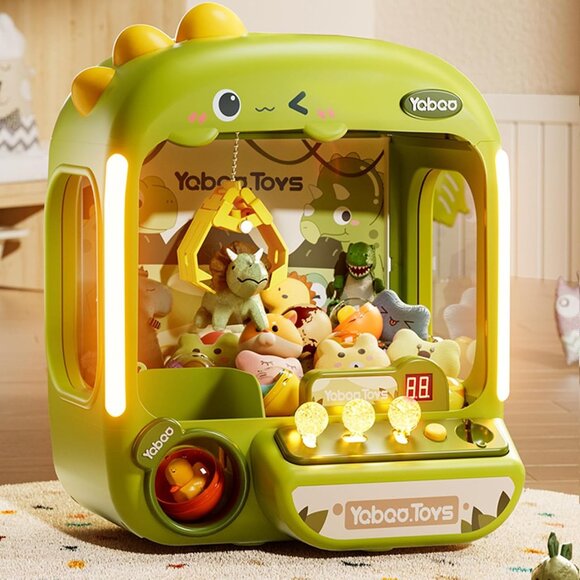 64 PCS Large Claw Machine for Kids DinosaurVending Machine Toys for Boys 5 6 7